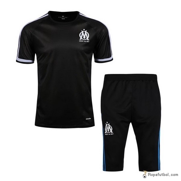 Camiseta Entrenamiento Marsella Conjunto Completo 2016/17 Negro